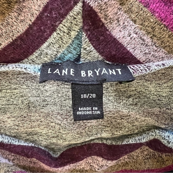 Lane Bryant Cowl Neck Hacci Eloise Striped Top size 18/20 - Picture 6 of 8